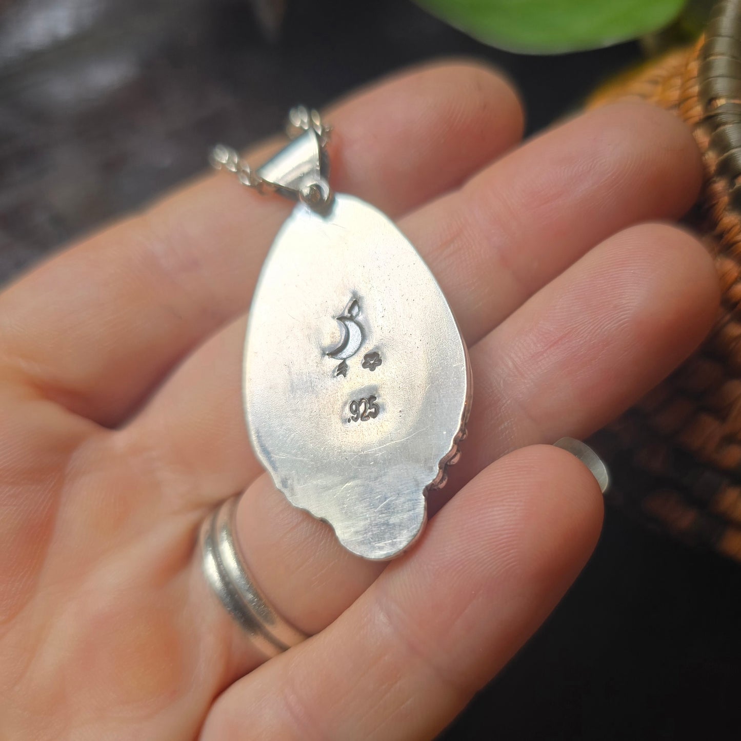 WHITE BUFFALO Pendant Necklace | Handcrafted 925 Sterling Silver 15 Ct Genuine Natural Untreated American Earth Mined Nevada White Buffalo