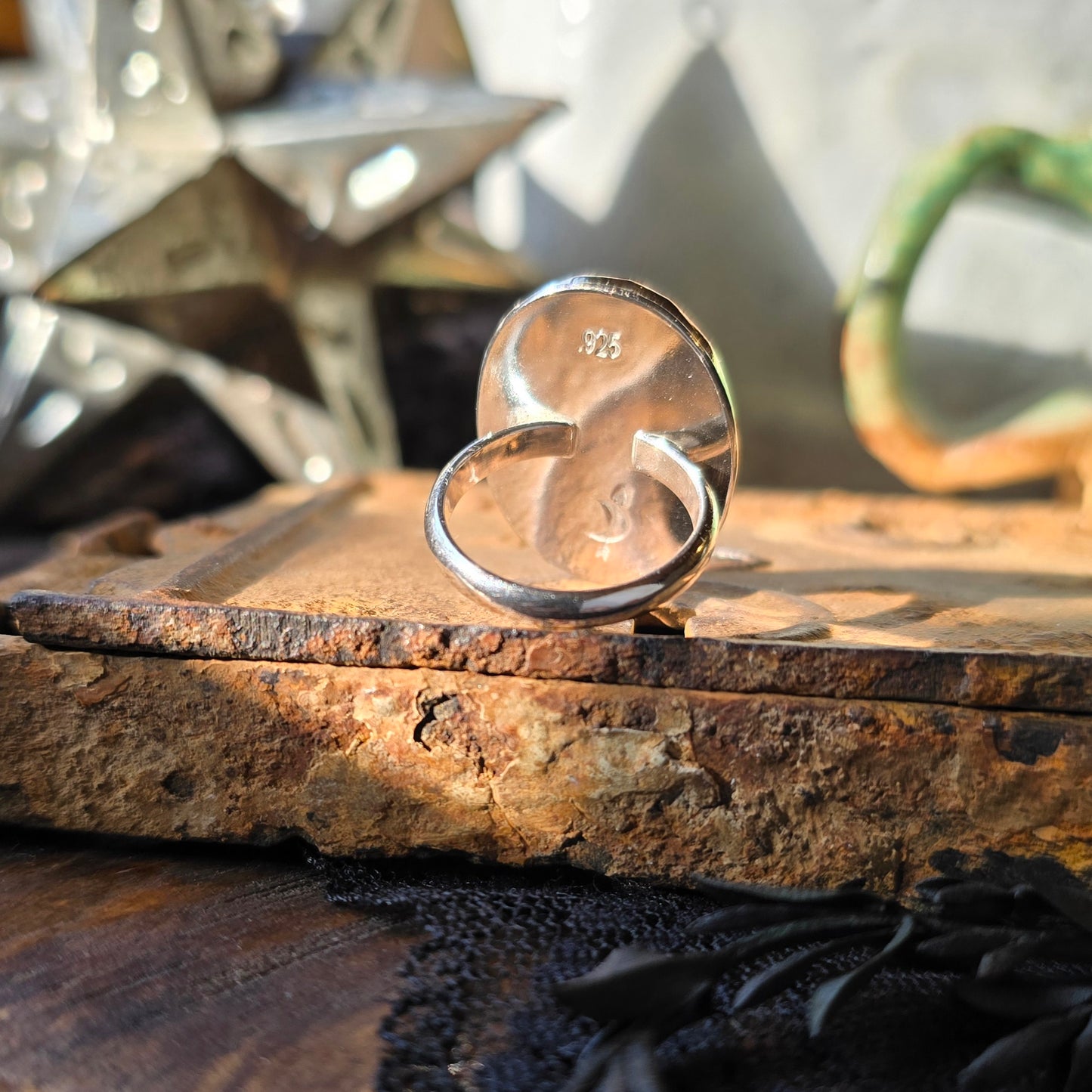 CARNELIAN Ring | Rose Cut Natural Orange Carnelian 14k Gold Filled & 925 Sterling Silver Mixed Metal Handcrafted Ring