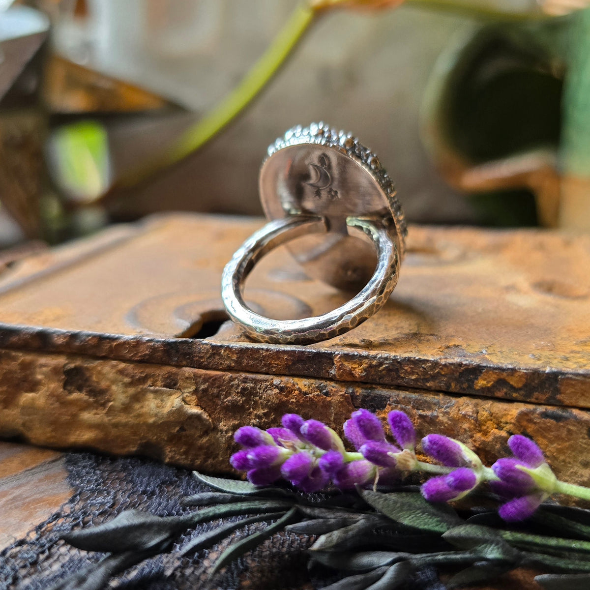 LEMON QUARTZ Ring | Handcrafted 925 Sterling Silver Rose Cut Shimmering Yellow Quartz Ring Made to Size